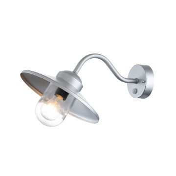 Elstead Lighting Klampenborg KLAMPENBORG-PIR-SIL Wandleuchte 1x60W/E27 IP44