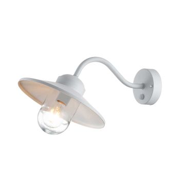 Elstead Lighting Klampenborg KLAMPENBORG-PIR-WHT Wandleuchte 1x60W/E27 IP44
