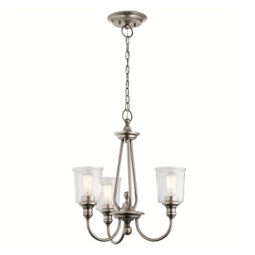 Elstead Lighting WAVERLY KL-WAVERLY3-CLP Kronleuchter 3x60W/E27
