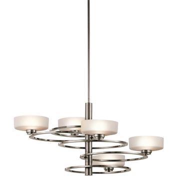 Kichler ALEEKA KL-ALEEKA5B Kronleuchter 5x40W/G9