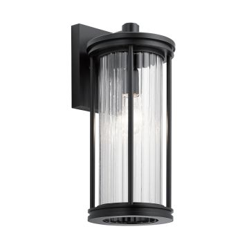 Kichler Barras KL-BARRAS2-M-BK Wandleuchte 1x40W/E27 IP44