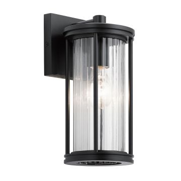 Kichler Barras KL-BARRAS2-S-BK Wandleuchte 1x40W/E27 IP44