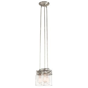 Kichler BRINLEY KL-BRINLEY3-NI Pendelleuchte 3x60W/E27