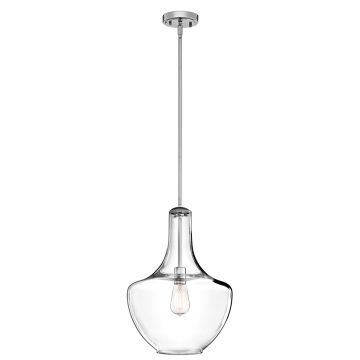 Kichler EVERLY KL-EVERLY-P-M-CH Pendelleuchte 1x60W/E27