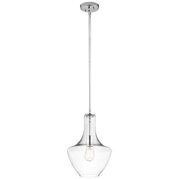 Kichler EVERLY KL-EVERLY-P-S-CH Pendelleuchte 1x60W/E27