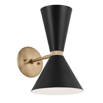 Kichler Phix KL-PHIX-1W-CBB Wandleuchte 2x40W/E27 IP20