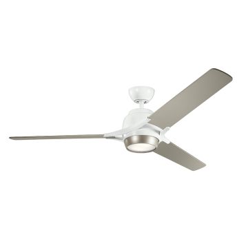 Kichler Zeus KLF-ZEUS-60-WHT Ventilator 1x10W/LED 3000K 1116 lm IP20