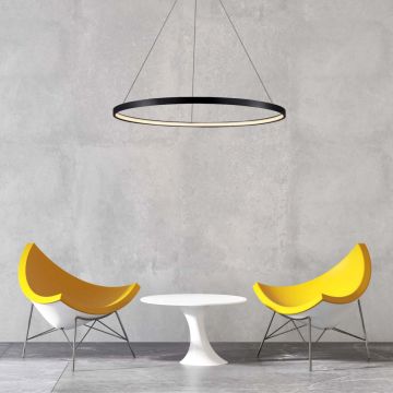 Light Prestige Ring LP-909/1P M BK CCT Pendelleuchte 1x48W/LED 3000K 2400 lm IP20