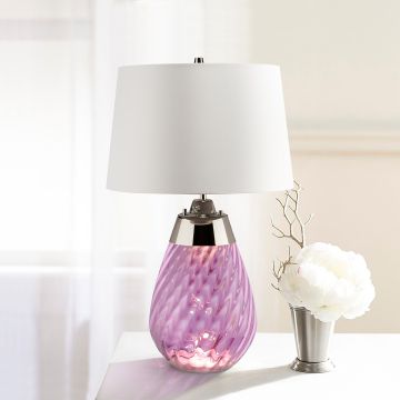 Elstead Lighting LENA SMALL LENA-TL-S-PLUM-OWSS Tischleuchte 1X7W/GU10+1x60W/E27