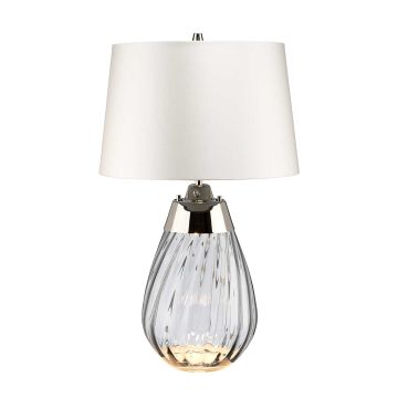 Elstead Lighting LENA SMALL LENA-TL-S-SMOKE-OWSS Tischleuchte 1X7W/GU10+1x60W/E27