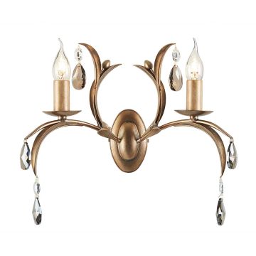 Elstead Lighting LILY LL2-ANT-BRZ Wandleuchte 2x60W/E14