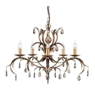 Elstead Lighting LILY LL5-ANT-BRZ Kronleuchter 5x60W/E14