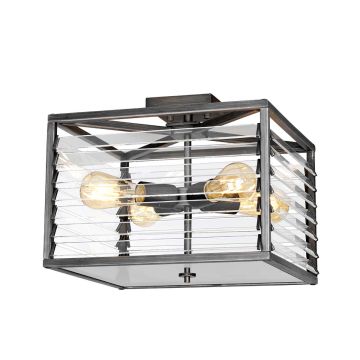Elstead Lighting Louvre LOUVRE-4F Deckenleuchte 4x60W/E27