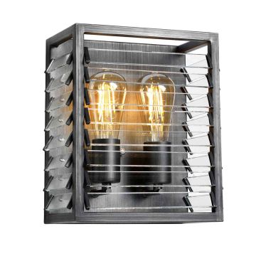 Elstead Lighting Louvre LOUVRE2 Wandleuchte 2x60W/E27