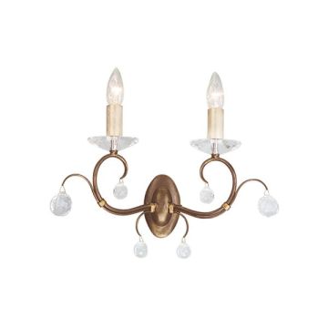 Elstead Lighting LUNETTA LUN2-BRONZE Wandleuchte 2x60W/E14
