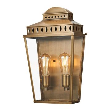 Elstead Lighting MANSION MANSION-HOUSE-L-BR Wandleuchte 2x60W/E27 IP44