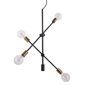 Italux EDMOND MD-BR-262002-D4-G/B Pendelleuchte 4x60W/E27