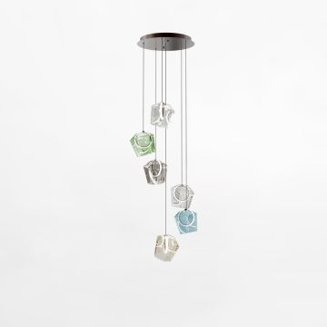 Zuma Line COLORE MD3350A-6BL/MIX Pendelleuchte 6x6W/LED 3000k 804lm