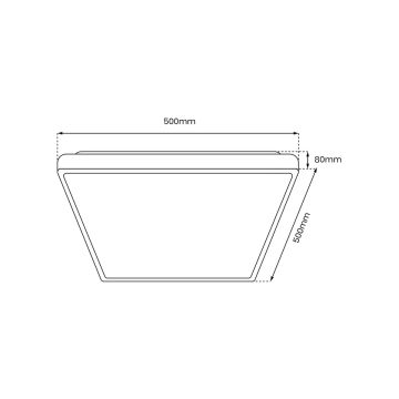 Milagro QUADRO ML7932 Deckenleuchte 1x66W/LED 3000K-6000K 7050lm IP20