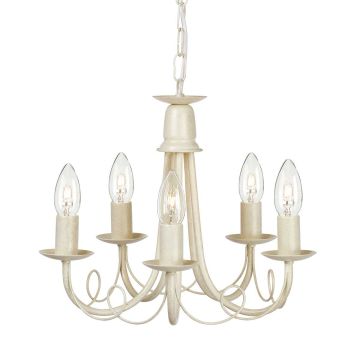 Elstead Lighting MINSTER MN5-IV-GOLD Kronleuchter 5x60W/E14