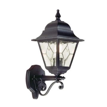 Elstead Lighting NORFOLK NR1-BLK Wandleuchte 1x60W/E27 IP43