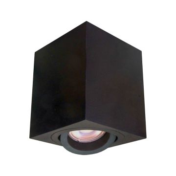 Light Prestige Lyon LP-5881/1SM BK Aufbau-Downlight 1x50W/GU10 IP20