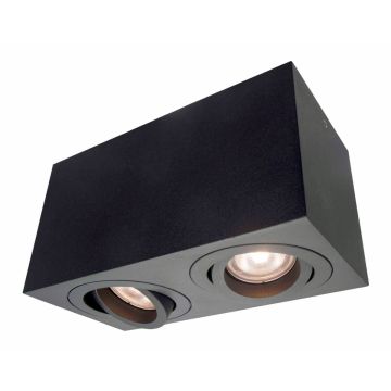 Light Prestige Lyon LP-5881/2SM BK Aufbau-Downlight 2x50W/GU10 IP20