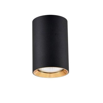Light Prestige Manacor LP-232/1D - 90 BK/GD Aufbau-Downlight 1x50W/GU10 IP20