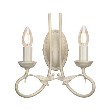 Elstead Lighting OLIVIA OV2-IVORY-GOLD Wandleuchte 2x60W/E14