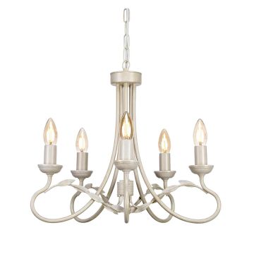 Elstead Lighting OLIVIA OV5-IVORY-GOLD Kronleuchter 5x60W/E14