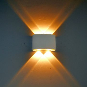 Italux Ortelo OWL-6650-2-WH-3K Wandleuchte 4x4W/LED 3000K 336lm IP54