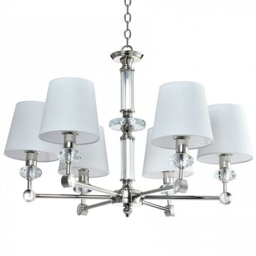 Cosmolight DOHA P06285 WH NI Kronleuchter 6x40W/E14 IP20