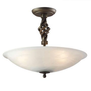 Elstead Lighting PEMBROKE PB-SF-A-BLK-GOLD Deckenlampe 3x60W/E27