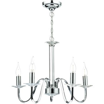 Dar Lighting Pique PIQ0550 Kronleuchter 5x40w/e14 ip20