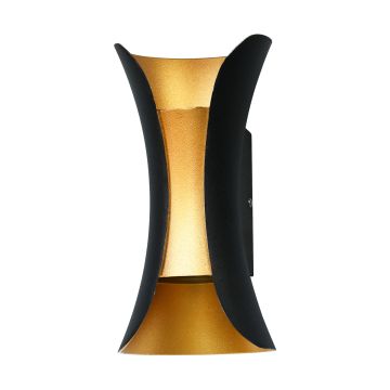 Italux DANTE PL-356-M BK+GD Wandleuchte 10W/LED 4000K 580LM IP54