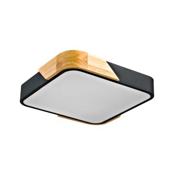 Italux Santer PLF-13187-BK-WO Deckenleuchte 1x24W/LED 3000K 2400lm IP20