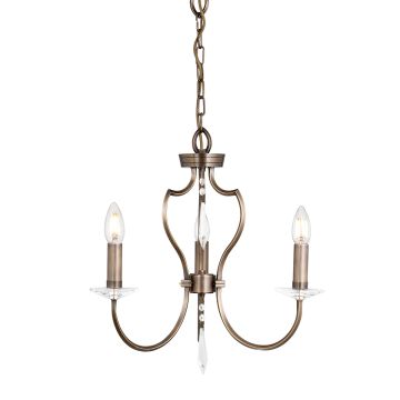 Elstead Lighting PIMLICO PM3-DB Kronleuchter 3x60W/E14