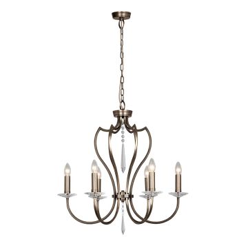 Elstead Lighting PIMLICO PM6-DB Kronleuchter 6x60W/E14