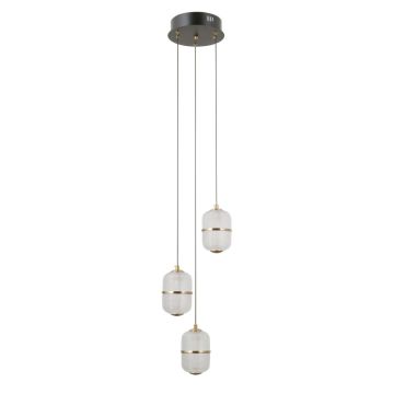 Italux Alani PND-34375-3-BK Pendelleuchte 3x15W/LED 3000K 1170lm IP20