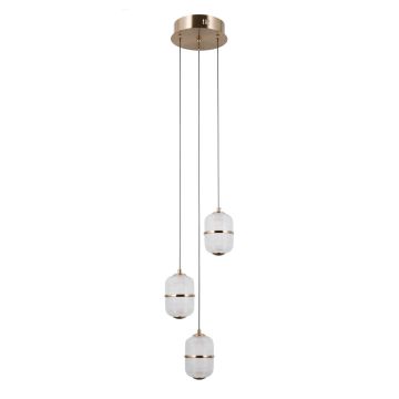 Italux Alani PND-34375-3-HBR Pendelleuchte 3x15W/LED 3000K 1170lm IP20