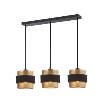 Italux Bans PND-27467-3-BK-GD Pendelleuchte 3x40W/E27 IP20