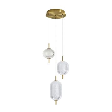 Italux Corado PND-81438-3-GD Pendelleuchte 1x23W/LED 3000K 2104lm IP20