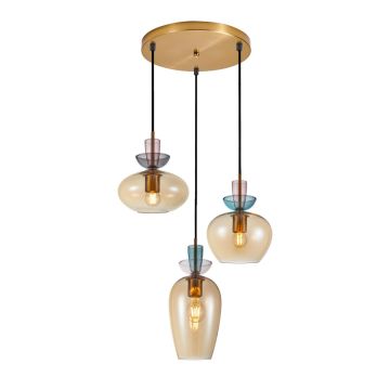 Italux Fanda PND-31882-3A-GD-AMB Pendelleuchte 3x40W/E27 IP20