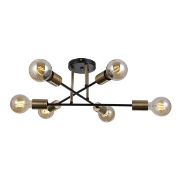 Italux FORMIO PND-4052-6-BL-HBR Deckenlampe 6x40W/E27 IP20