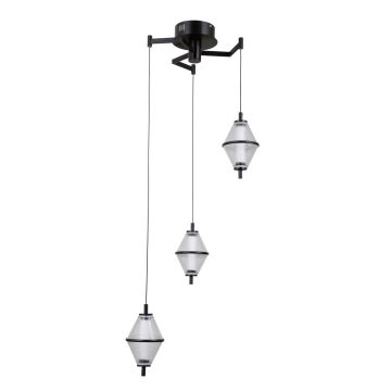 Italux Fuente PND-34395-3-BK Pendelleuchte 3x15W/LED 3000K 1108lm IP20