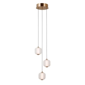 Italux Ganti PND-34362-3-HBR-OPAL Pendelleuchte 3x8W/LED 3000K 865lm IP20