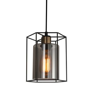 Italux KALULA PND-78901-1-BK+SG Pendelleuchte 1x40W/E27 IP20