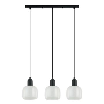 Italux LAMEZIA PND-67594-3-BK+CL Pendelleuchte 3x40W/E27 IP20