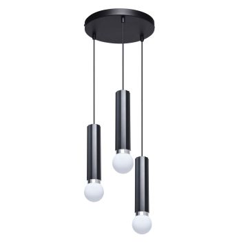 Italux Macera PND-33849-3R-BK Pendelleuchte 3x40W/E27 IP20