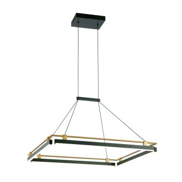 Italux Merlot PND-54638S-44W-3K-BK-GD Pendelleuchte 1x44W/LED 3000K 1460lm IP20